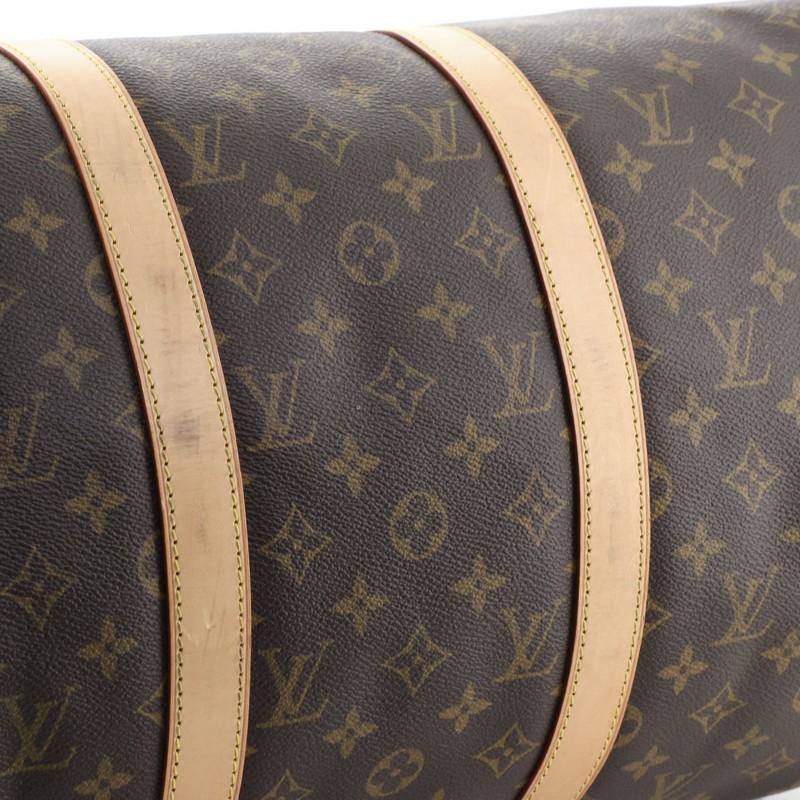 Women's or Men's Louis Vuitton Keepall Bandouliere Bag Monogram Canvas 50