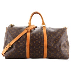 Louis Vuitton Keepall Bandouliere Tasche Monogramm Segeltuch 50 Louis Vuitton Keepall Bandouliere Tasche Monogramm Segeltuch 50