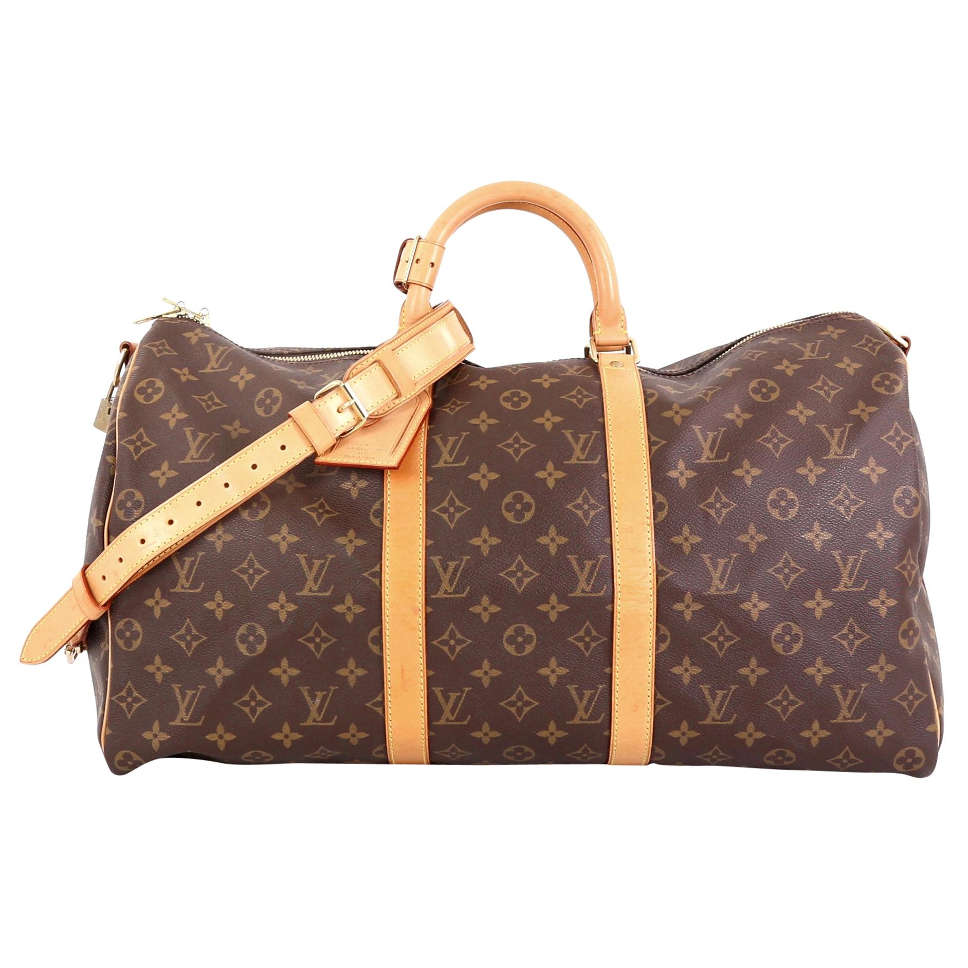 Louis Vuitton Keepall Bandouliere Bag Monogram Canvas 50