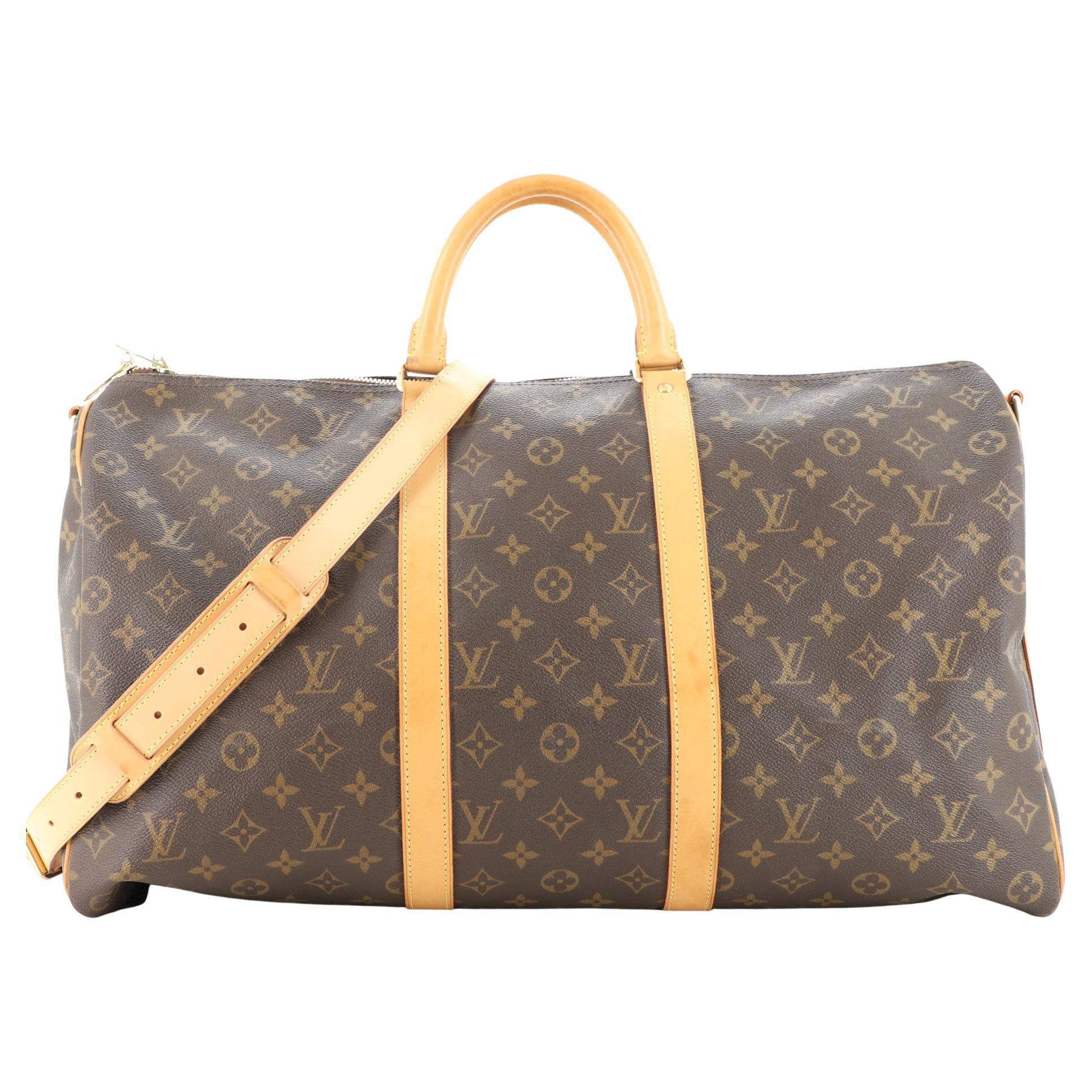Louis Vuitton Keepall Bandouliere 50 - 58 For Sale on 1stDibs | keepall  bandouliere 50 price, keepall bandouliere 50, louis vuitton keepall 50