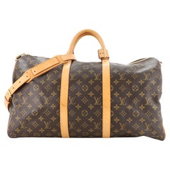 Louis Vuitton Keepall Bandouliere Tasche Monogramm Segeltuch 50 Louis Vuitton Keepall Bandouliere Tasche Monogramm Segeltuch 50
