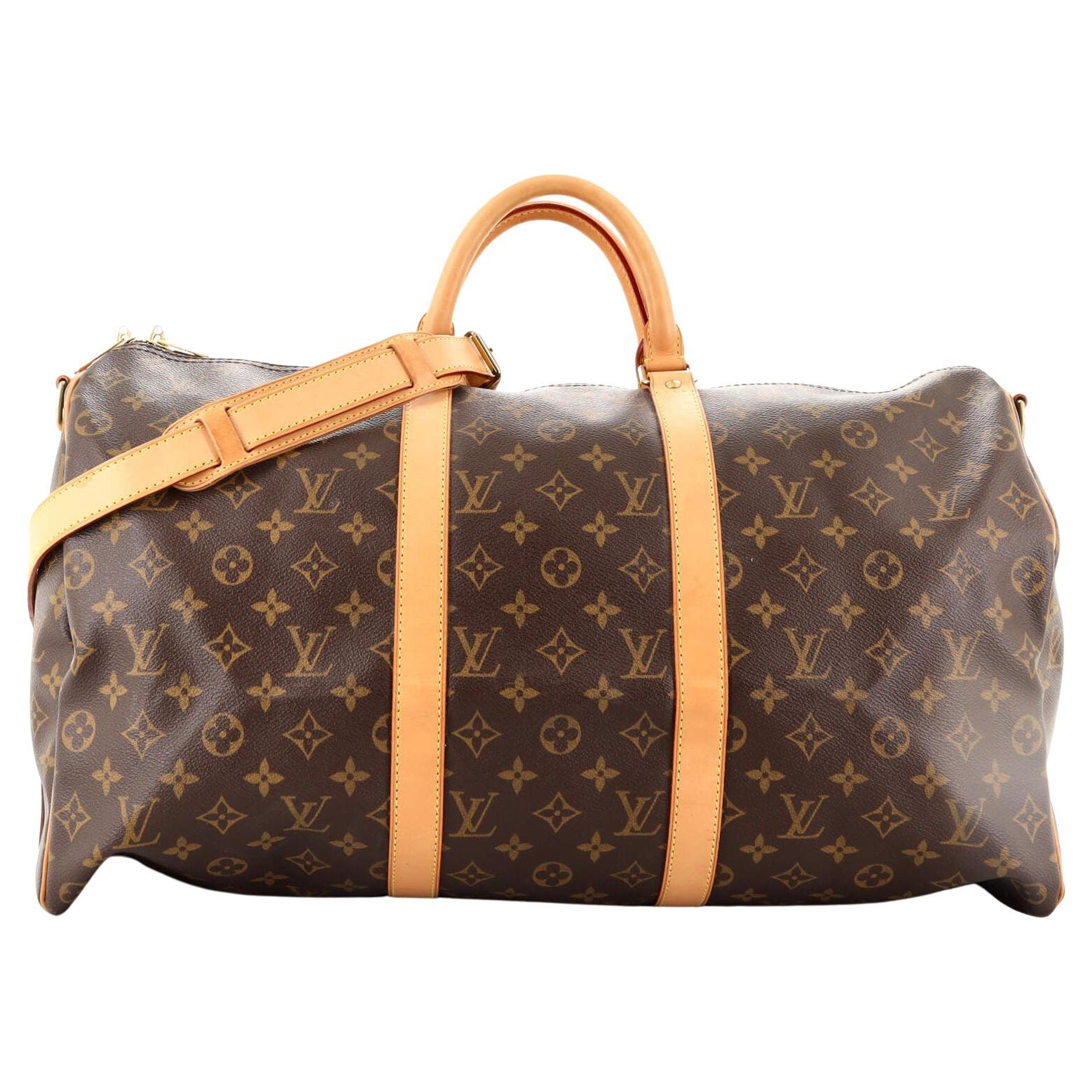 Louis Vuitton Keepall 55 strap travel bag customized Popeye by PatBo!