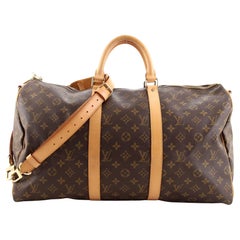 Louis Vuitton Keepall Bandouliere Tasche Monogramm Segeltuch 50