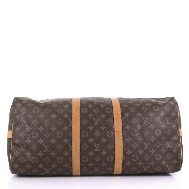 Women's Louis Vuitton Keepall Bandouliere Bag Monogram Canvas 55