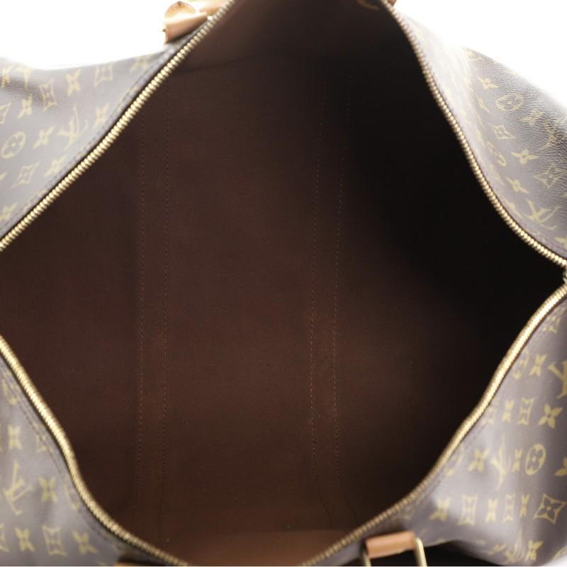 Women's or Men's Louis Vuitton Keepall Bandouliere Bag Monogram Canvas 55