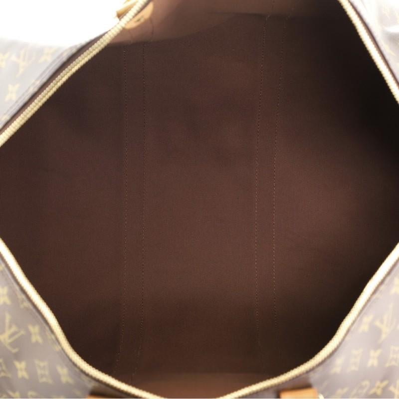 Women's or Men's Louis Vuitton Keepall Bandouliere Bag Monogram Canvas 55