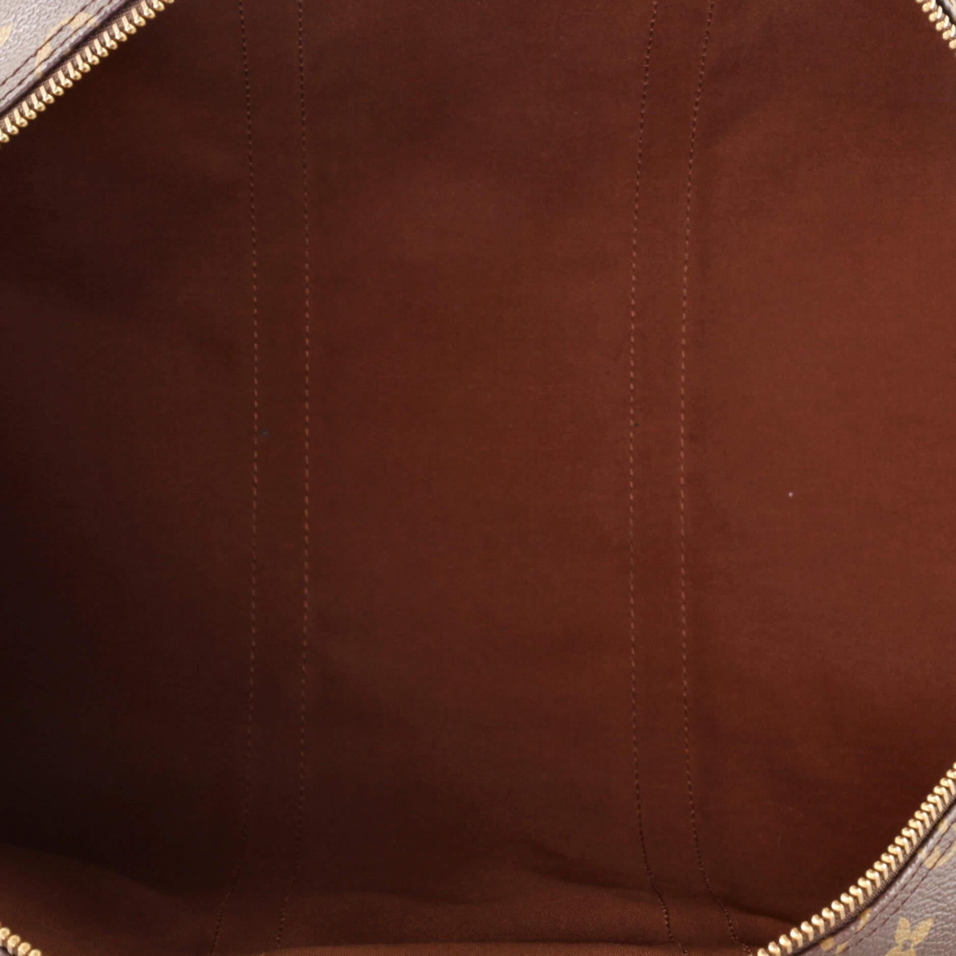Brown Louis Vuitton Keepall Bandouliere Bag Monogram Canvas 55 For Sale