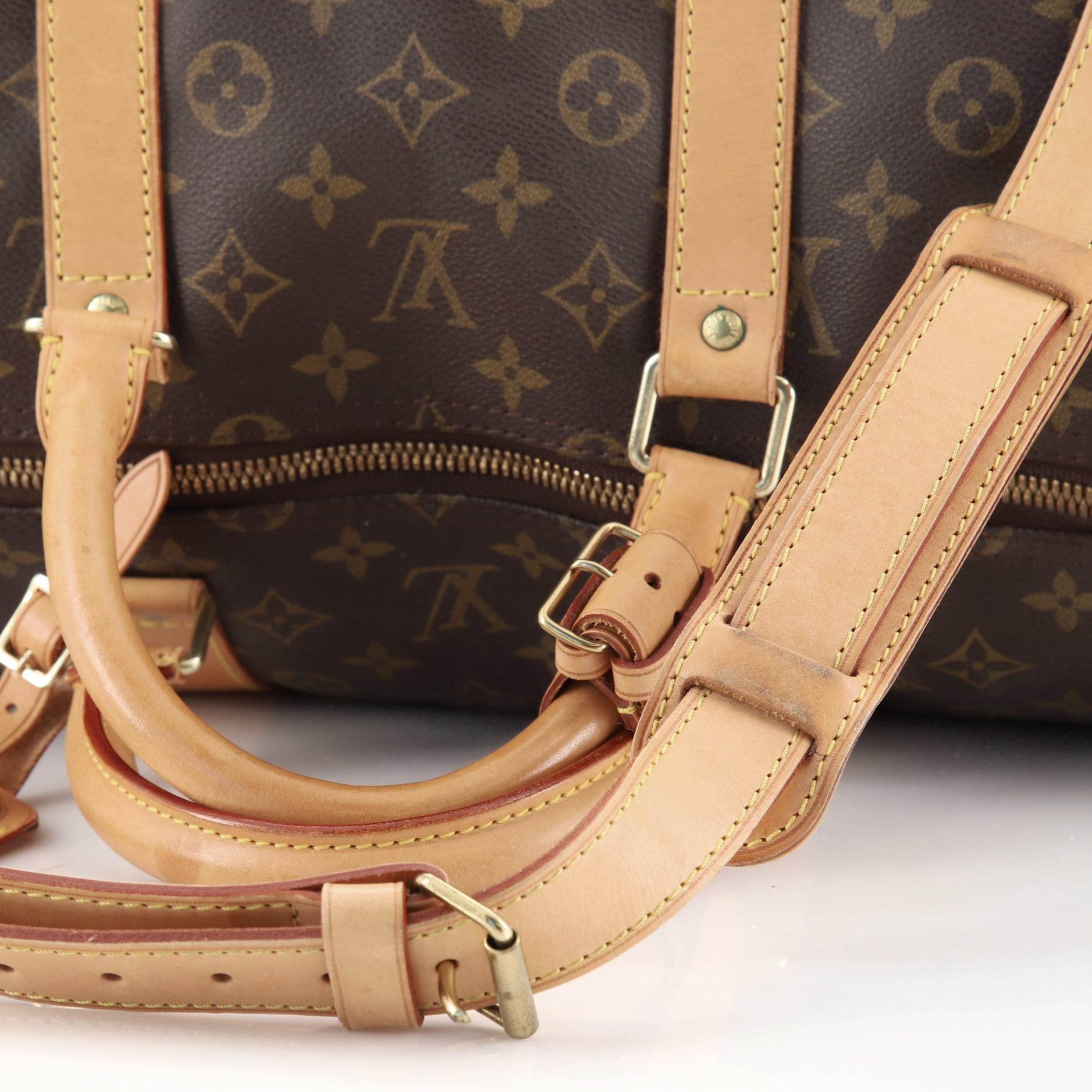 Louis Vuitton Keepall Bandouliere Tasche Monogramm Segeltuch 55 1