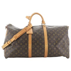 Louis Vuitton Keepall Bandouliere Bag Monogram Canvas 55 Louis Vuitton Keepall Bandouliere Bag Monogram Canvas 55