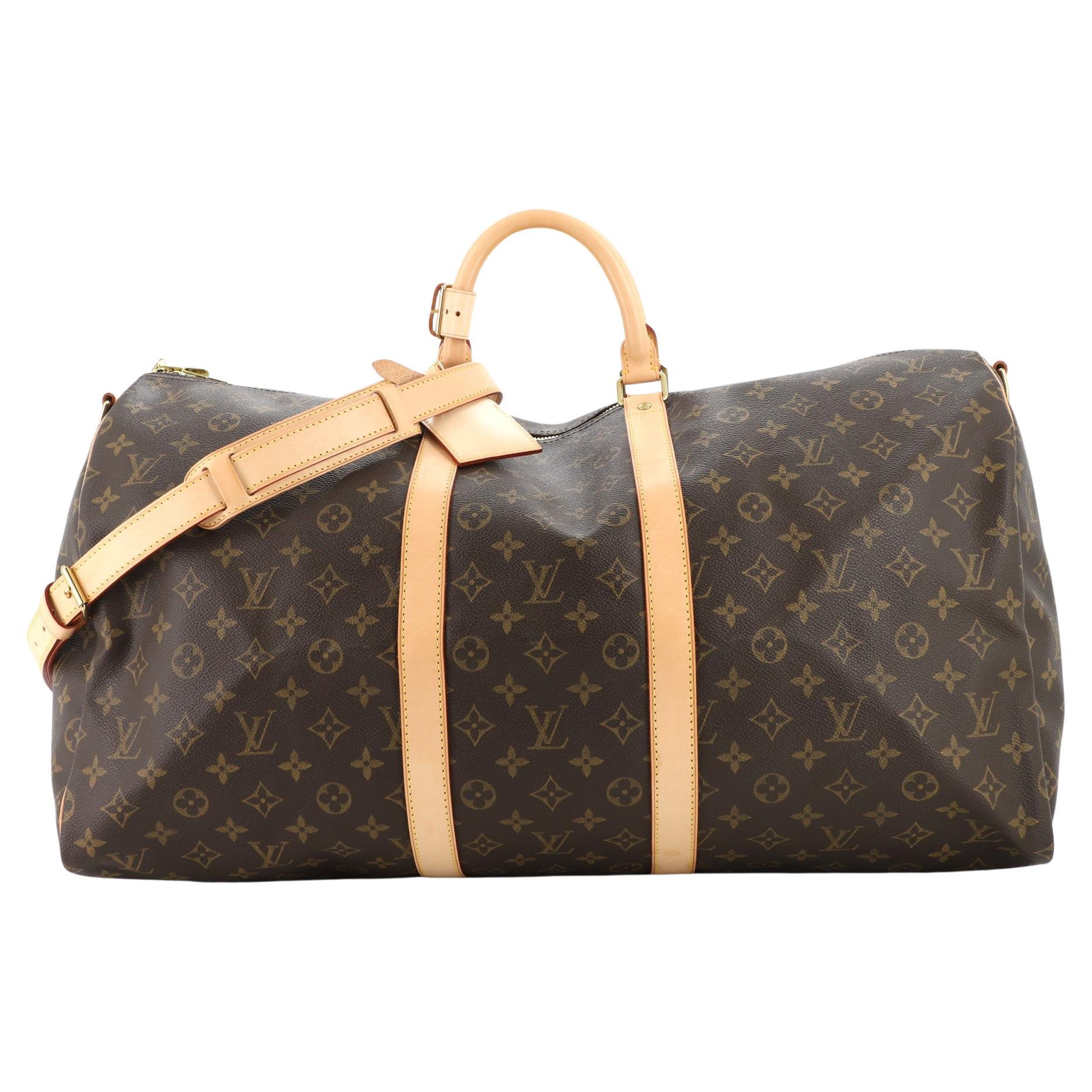 Louis Vuitton Monogram Canvas Keepall 55 Duffle Bag (SHF-22928