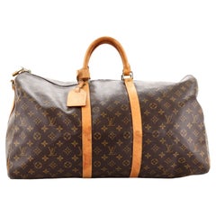Louis Vuitton Keepall Bandouliere Tasche Monogramm Segeltuch 55