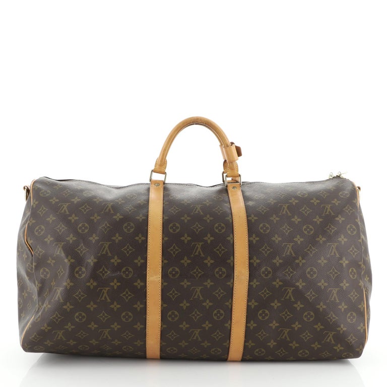 Louis Vuitton Keepall Bandouliere Bag Monogram Canvas 60 For Sale at 1stDibs