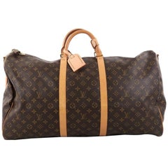 Louis Vuitton Keepall Bandouliere Bag Monogram Canvas 60