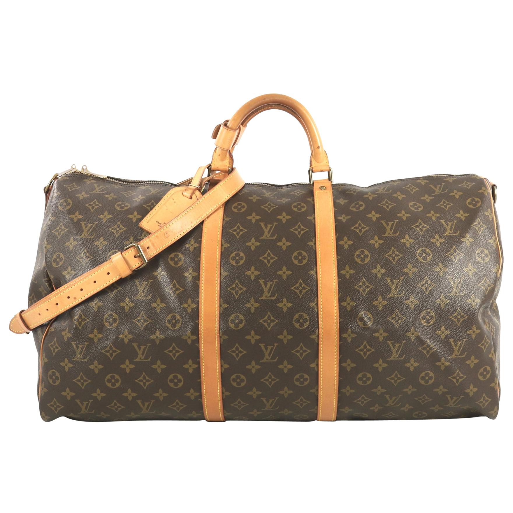 Louis Vuitton Keepall Bandouliere Bag Monogram Canvas 60