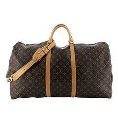 Louis Vuitton  Keepall Bandouliere Bag Monogram Canvas 60