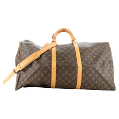 Louis Vuitton Keepall Bandouliere Tasche Monogramm Segeltuch 60