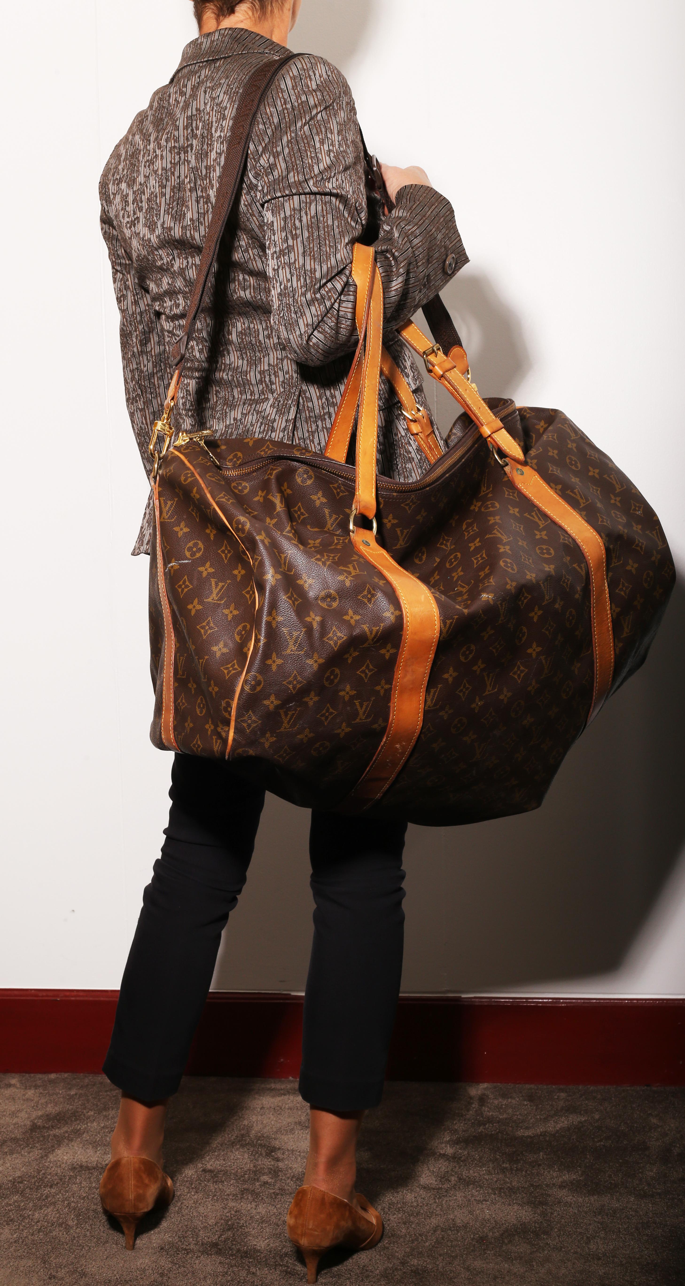 Louis Vuitton Keepall Bandouliere Bag Monogram Canvas 65 cross double handles 3