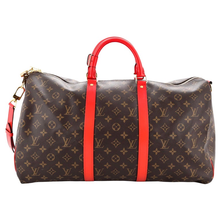Keepall LOUIS VUITTON Travel bags T. Leather Multiple colors ref