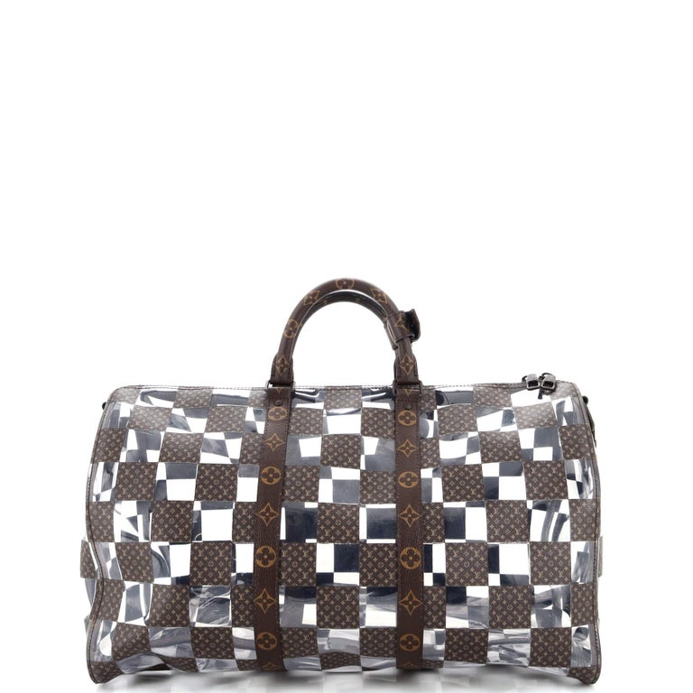 Louis Vuitton Keepall Bandouliere Bag Monogram Chess Coated Canvas