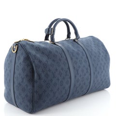 Louis Vuitton Keepall Bandouliere Bag Monogram Denim 50