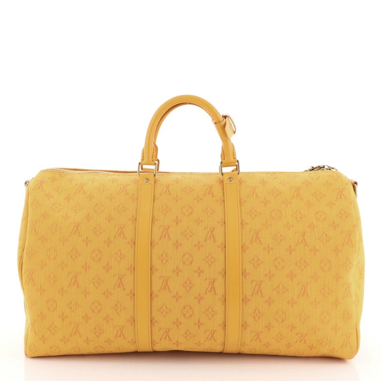 Louis Vuitton Monogram Denim Keepall Bandoulière 50 - Yellow Luggage and  Travel, Handbags - LOU704699