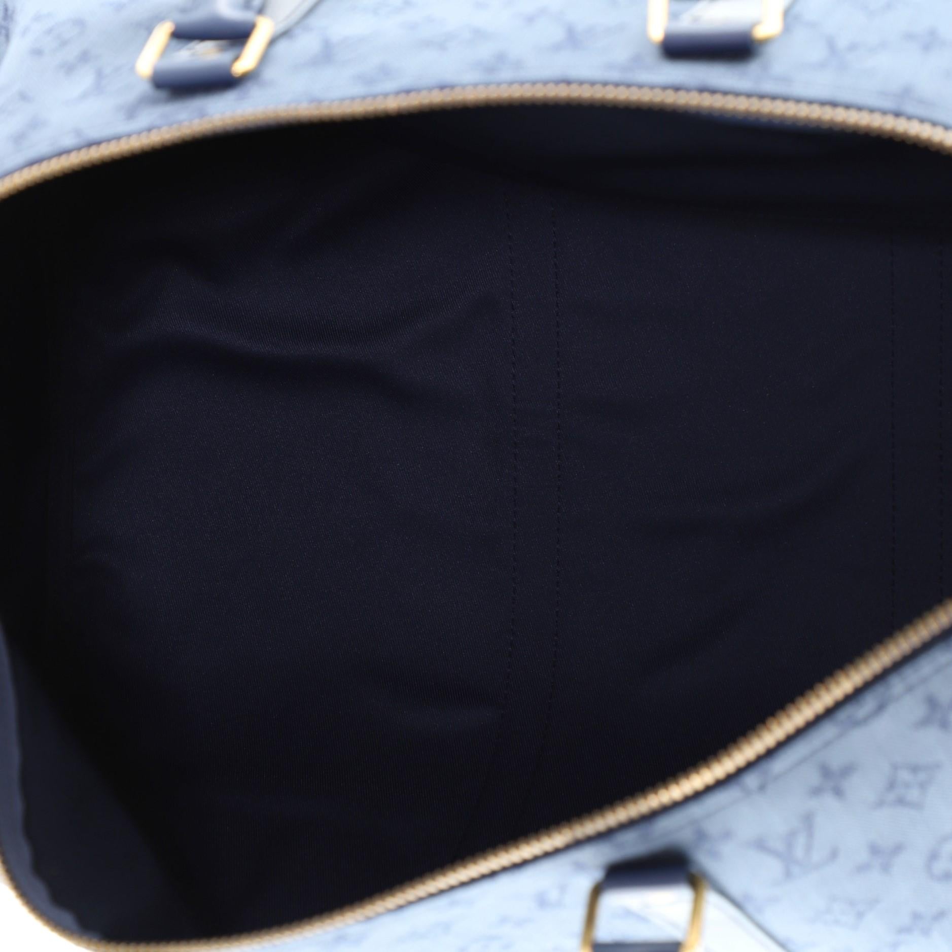 Women's or Men's Louis Vuitton Keepall Bandouliere Bag Monogram Denim 50