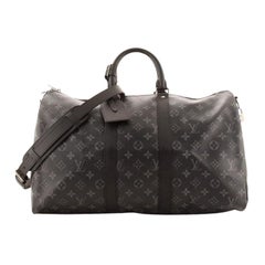 Louis Vuitton Keepall Bandouliere Bag Monogram Eclipse Canvas 45