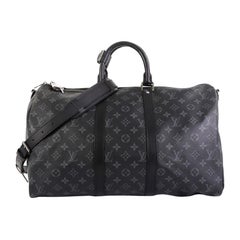 Louis Vuitton Keepall Bandouliere Bag Monogram Eclipse Canvas 45