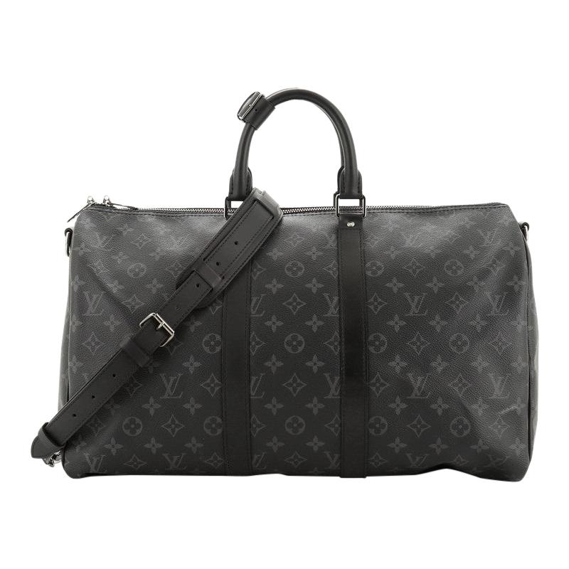 Louis Vuitton Keepall Bandouliere Bag Monogram Eclipse Canvas 45