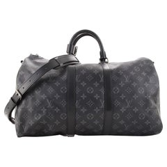 Louis Vuitton Keepall Bandouliere Bag Monogram Eclipse Canvas 45