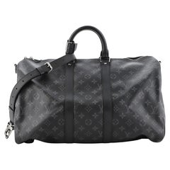 Louis Vuitton Keepall Bandouliere Bag Monogram Eclipse Canvas 45