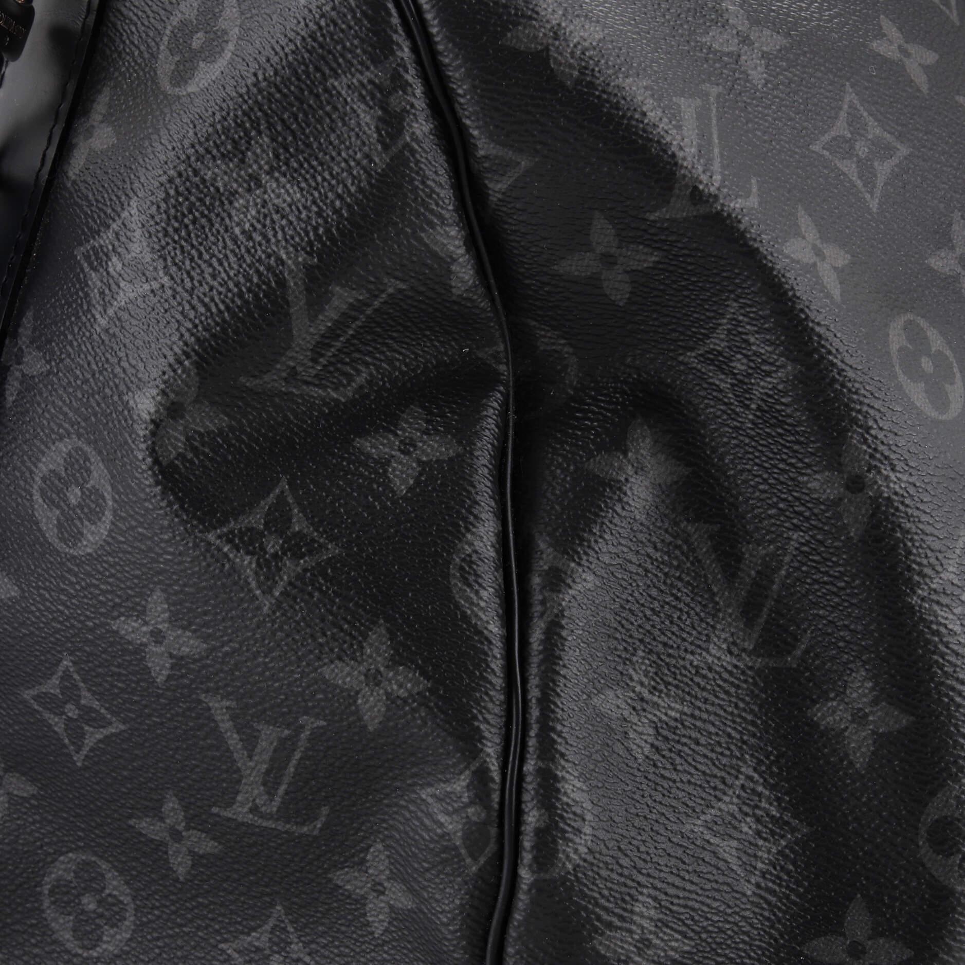 Louis Vuitton Keepall Bandouliere Bag Monogram Eclipse Canvas 55 6