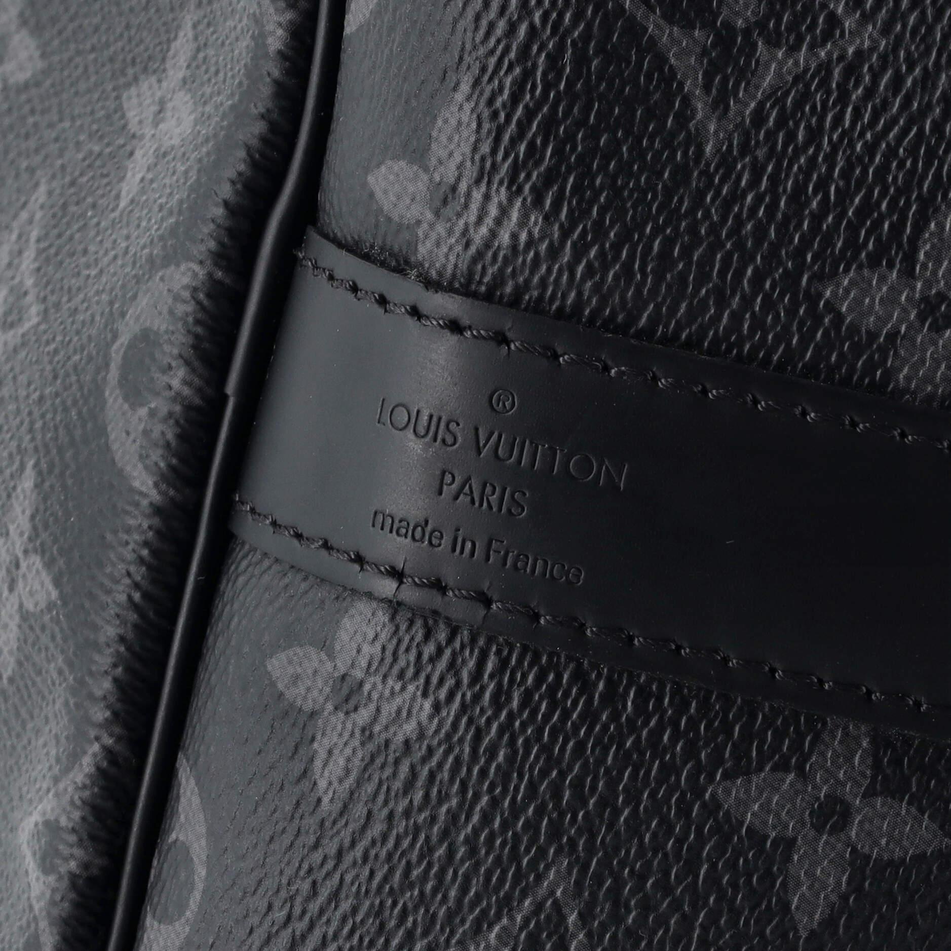 Louis Vuitton Keepall Bandouliere Bag Monogram Eclipse Canvas 55 7