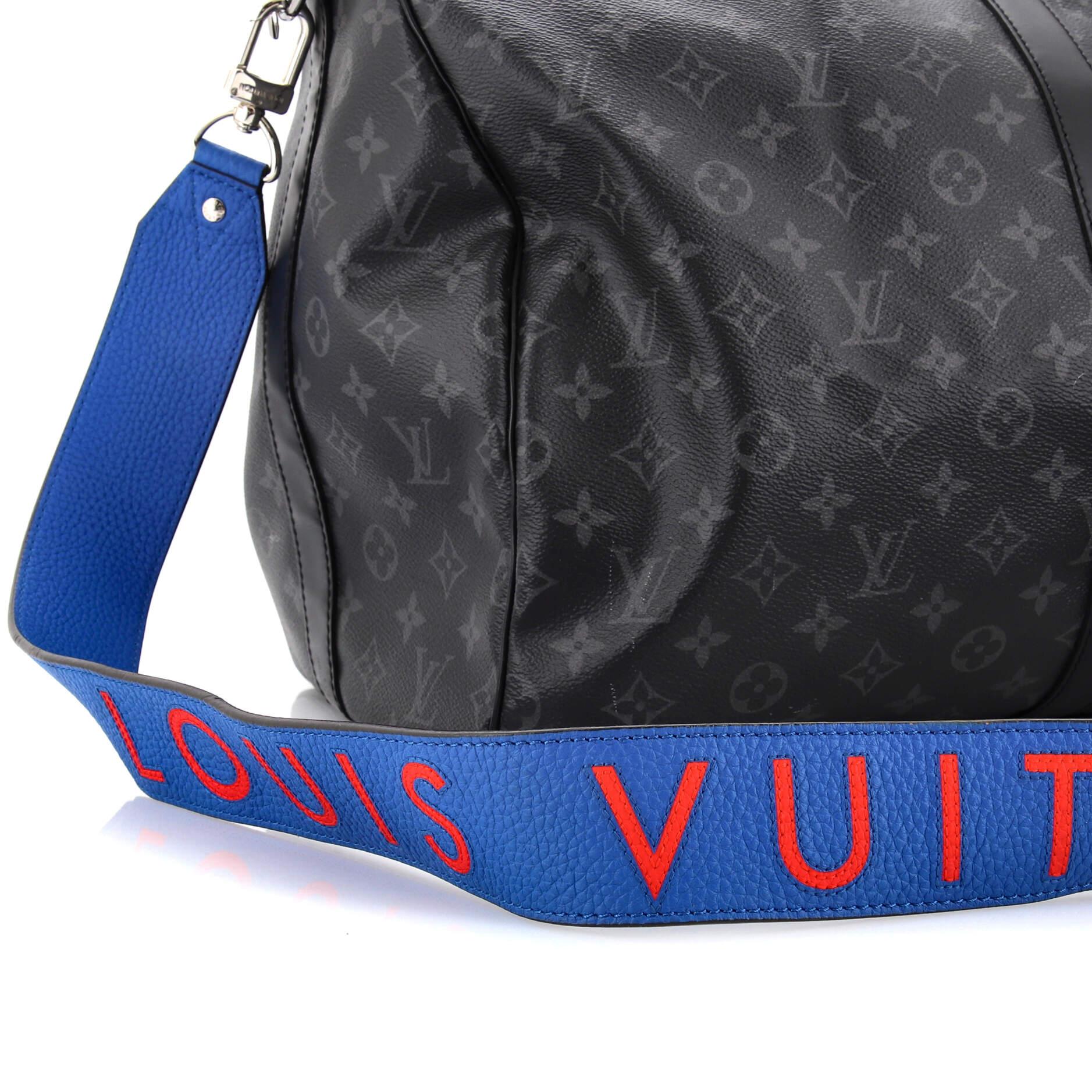 Louis Vuitton Keepall Bandouliere Bag Monogram Eclipse Canvas 55 2