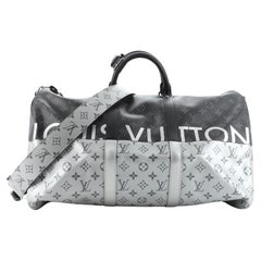 Louis Vuitton Keepall Bandouliere Bag Monogram Eclipse Split Canvas 50