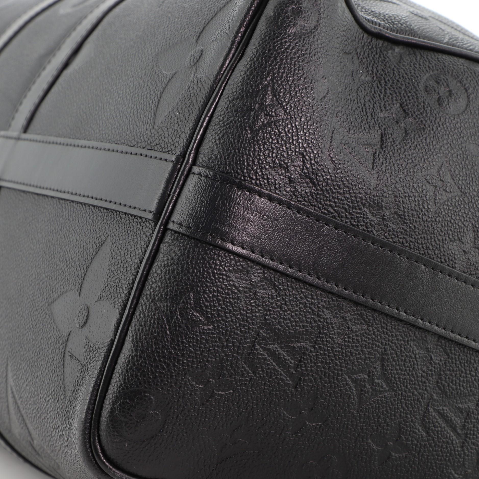 Louis Vuitton Keepall Bandouliere Bag Monogram Empreinte Giant 45 2