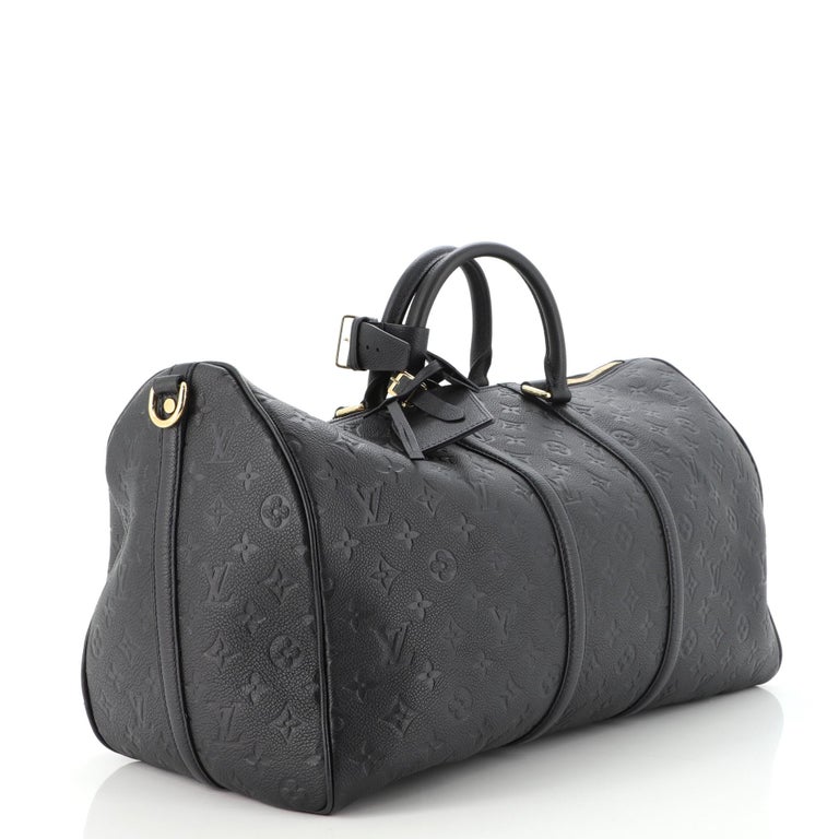 Louis Vuitton Monogram Giant Empreinte Keepall Bandouliere 45 - Black  Luggage and Travel, Handbags - LOU764156