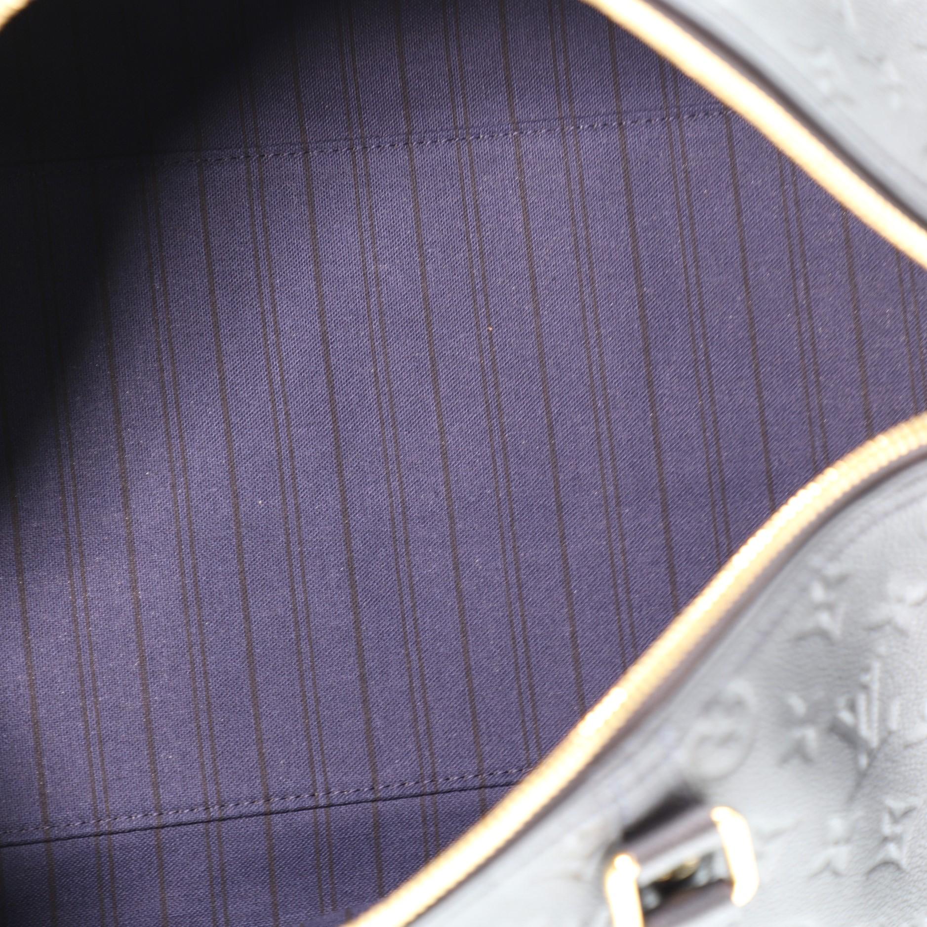 Black Louis Vuitton Keepall Bandouliere Bag Monogram Empreinte Leather 45