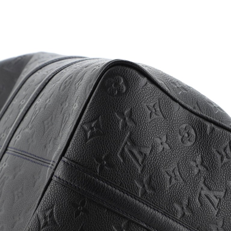 Louis Vuitton Keepall Bandoulière 45 Black Monogram Empreinte