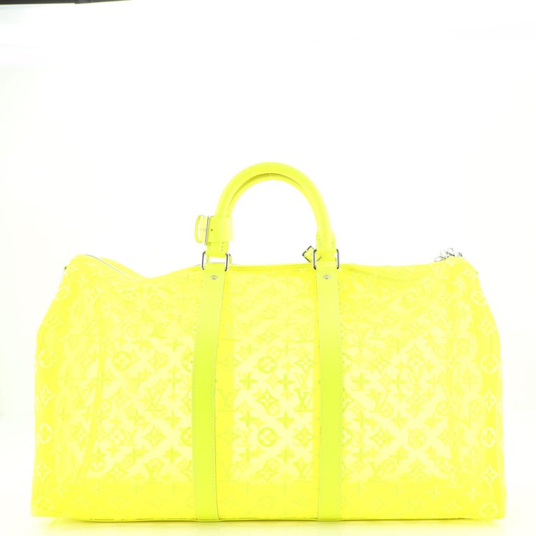 Louis Vuitton Keepall Bandouliere 50 Neon Yellow in Monogram