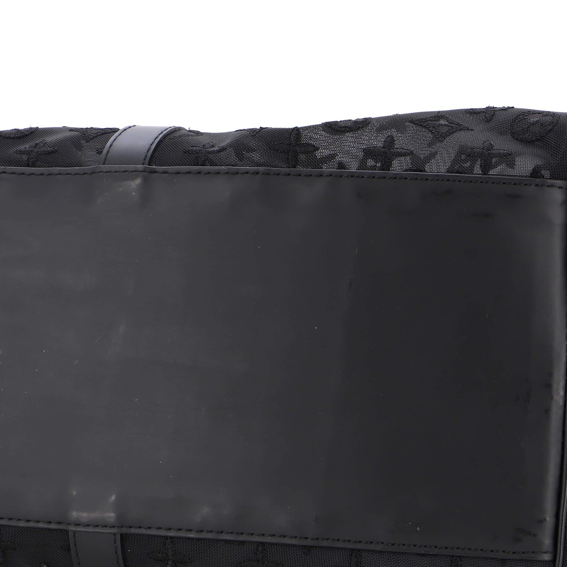 Louis Vuitton Keepall Bandouliere Bag Monogram See Through Mesh 50 For Sale 2
