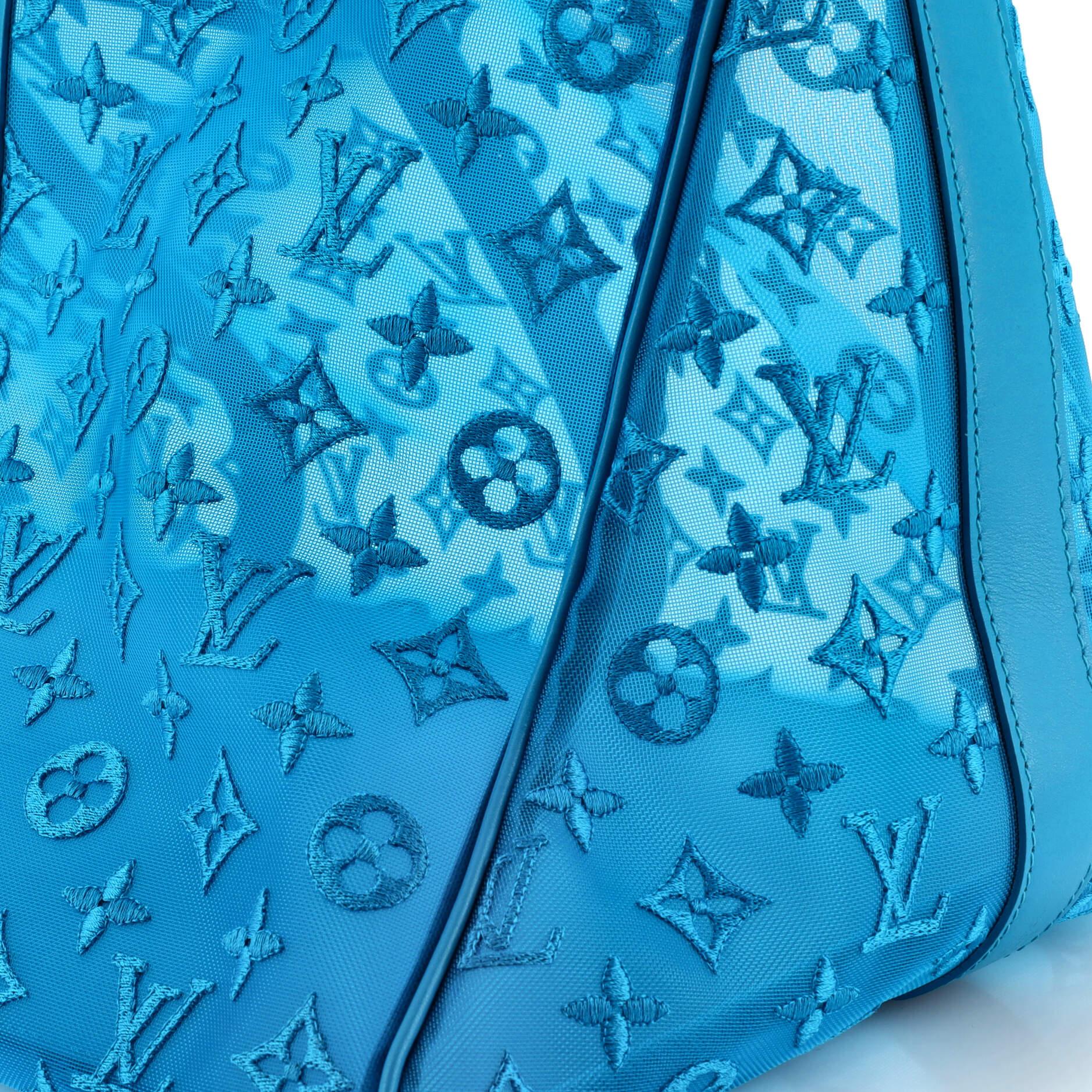Louis Vuitton Keepall Bandouliere Bag Monogram See Through Mesh 50 For Sale 3