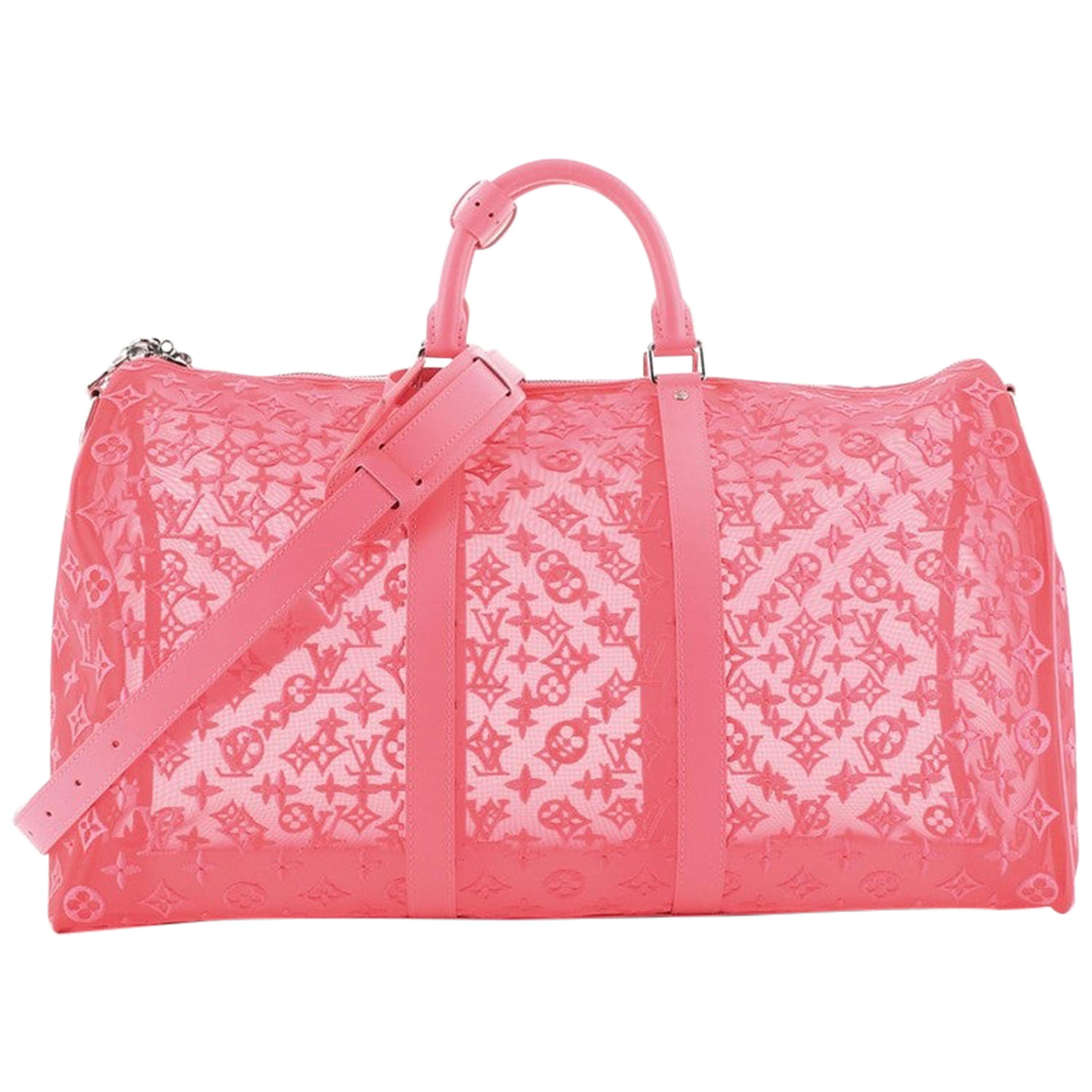 Louis Vuitton Mesh Keepall Bandoulière 50 - Pink Weekenders, Bags -  LOU767649