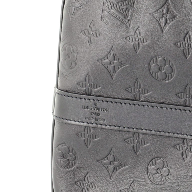 Louis Vuitton Keepall Bandouliere 50 Monogram Shadow Gray LV
