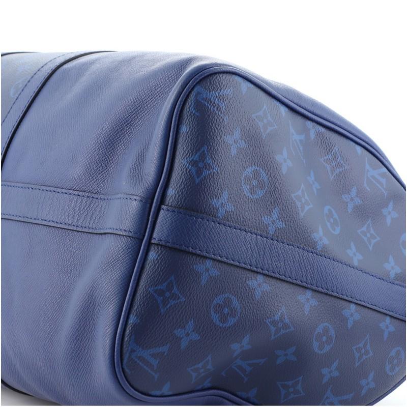 Women's or Men's Louis Vuitton Keepall Bandouliere Bag Monogram Taigarama 50