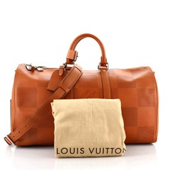 Louis Vuitton Keepall Bandouliere Bag Nomade Grand Damier 45