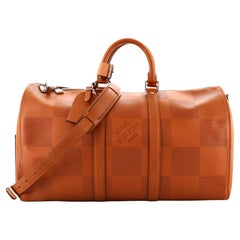 Louis Vuitton Keepall Bandouliere Bag Nomade Grand Damier 45