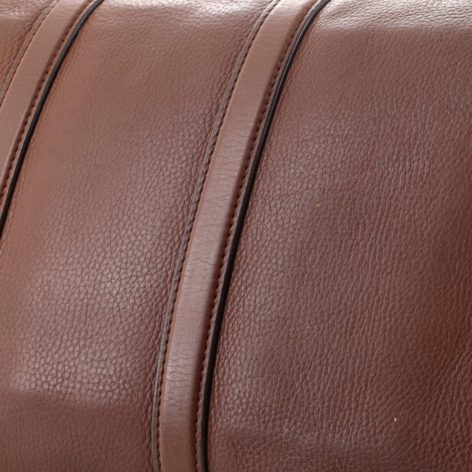 Brown Louis Vuitton Keepall Bandouliere Bag Nomade Leather 45