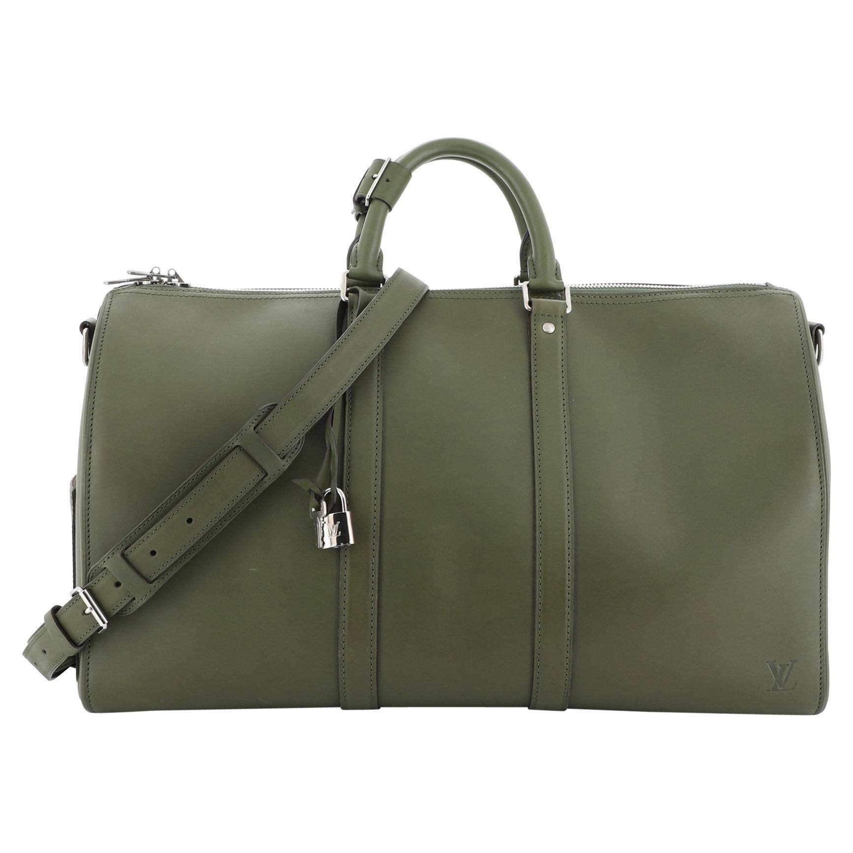 Louis Vuitton Keepall Bandouliere Bag Nomade Leather 45