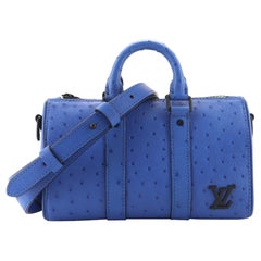 Louis Vuitton Keepall Bandouliere Bag Ostrich XS